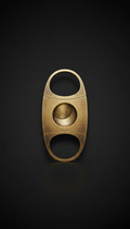 Antique Gold Cigar Cutter Precision Blades