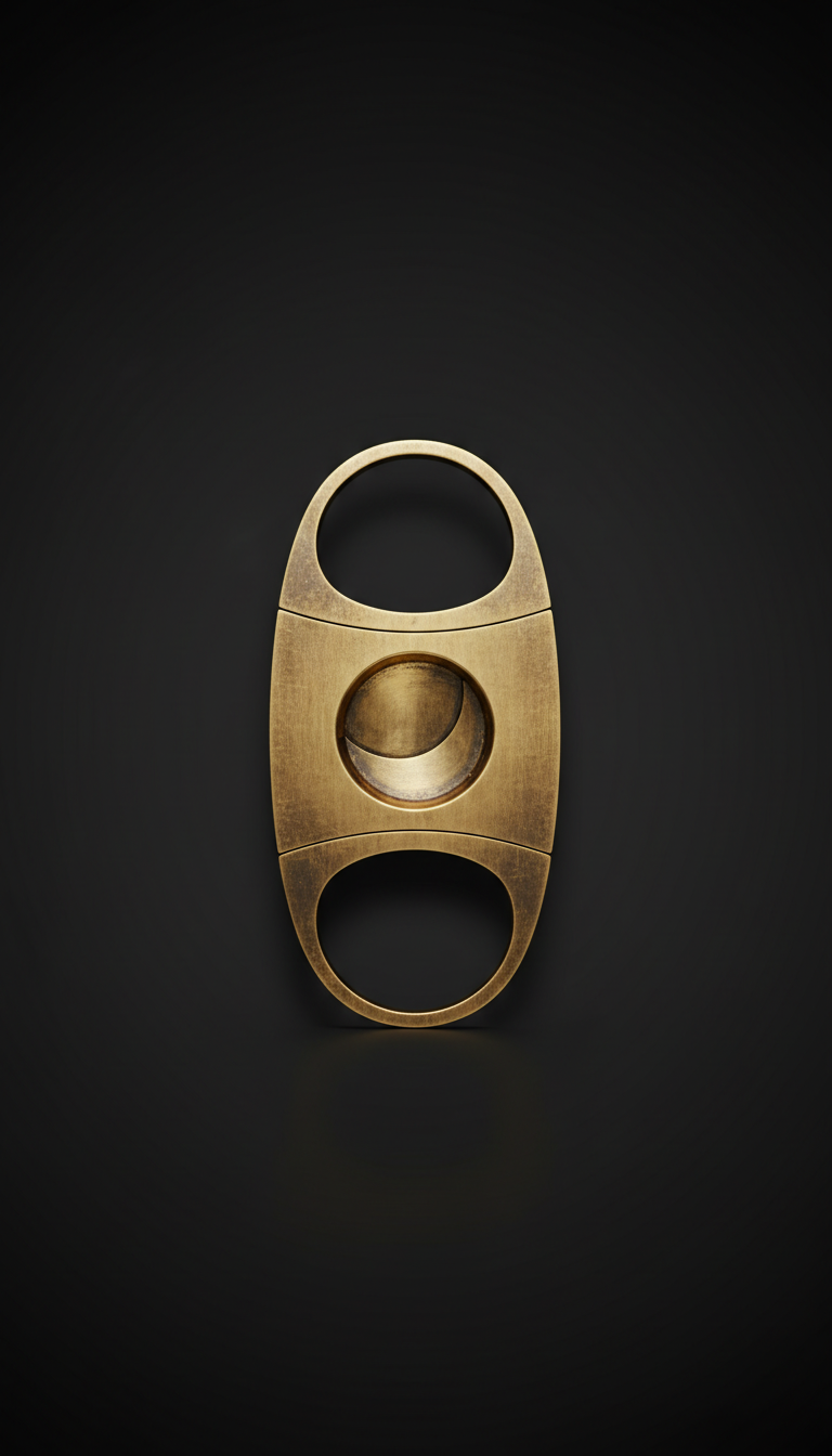 Antique Gold Cigar Cutter Precision Blades