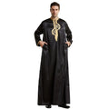 Muslim Abaya for Men Jubba Thobe Middle East Long Robes Kaftan Arab Dubai Adult Long sleeve Islamic Clothing